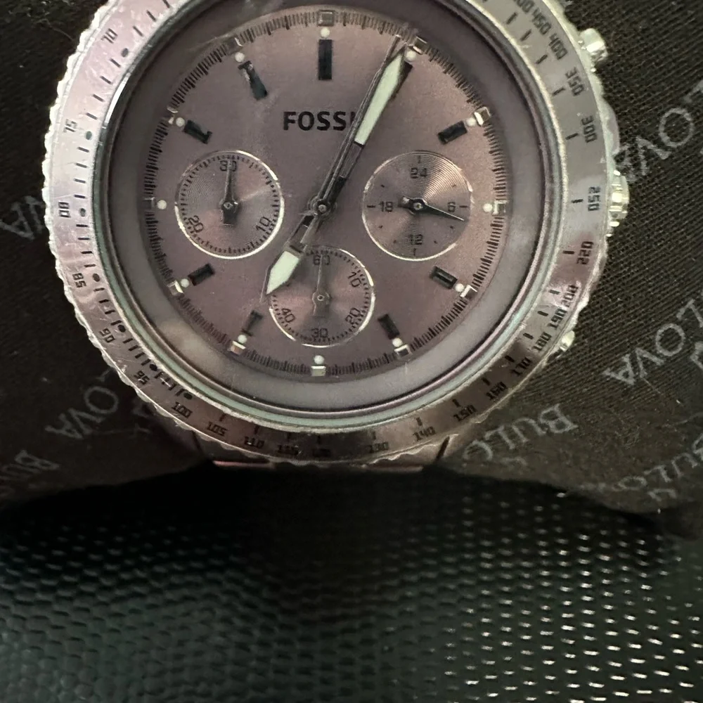 Fossil Tachymeter Purple Watch - Picture 11 of 11